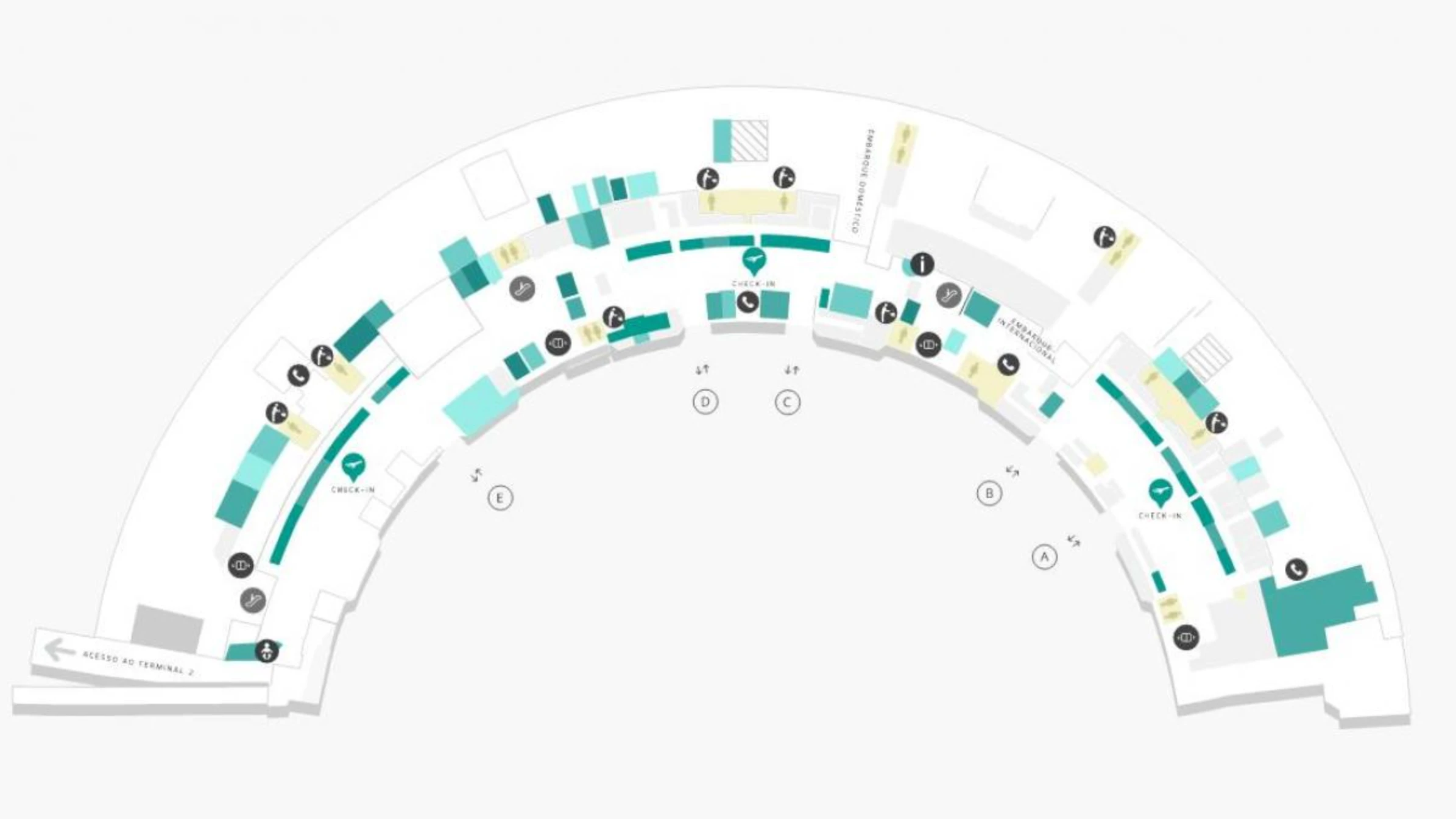Rio GaleaĢo Tom Jobim International Airport Terminal 1 Level 1 Map 2026