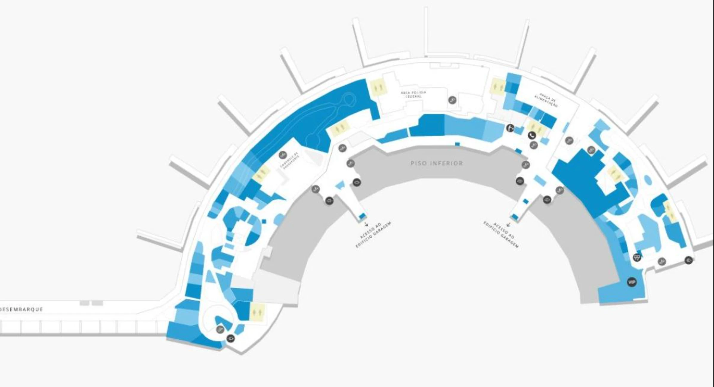 Rio GaleaĢo Tom Jobim International Airport Terminal 2 Level 1 Map 2026