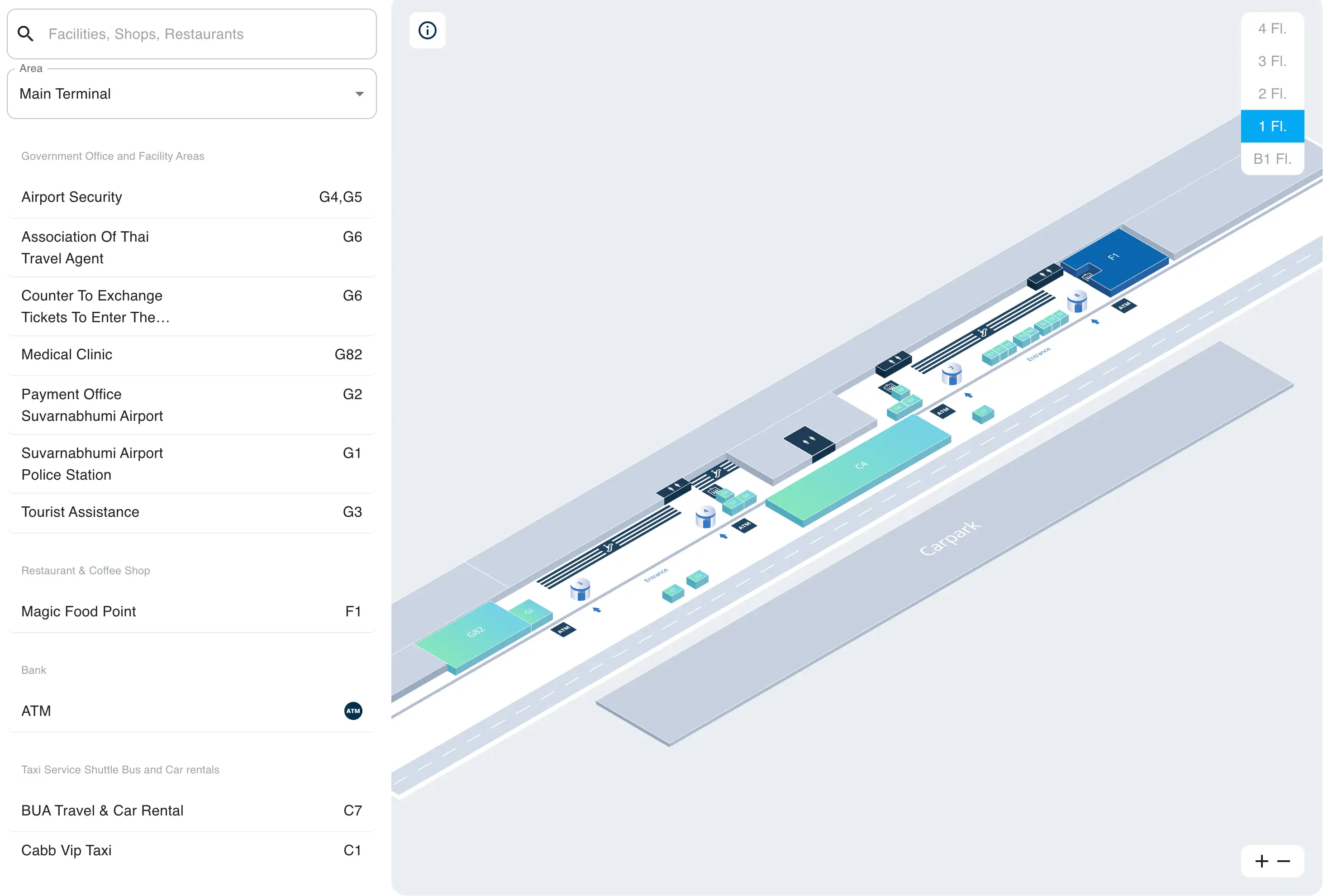 Suvarnabhumi Airport Level 1 Map 2025