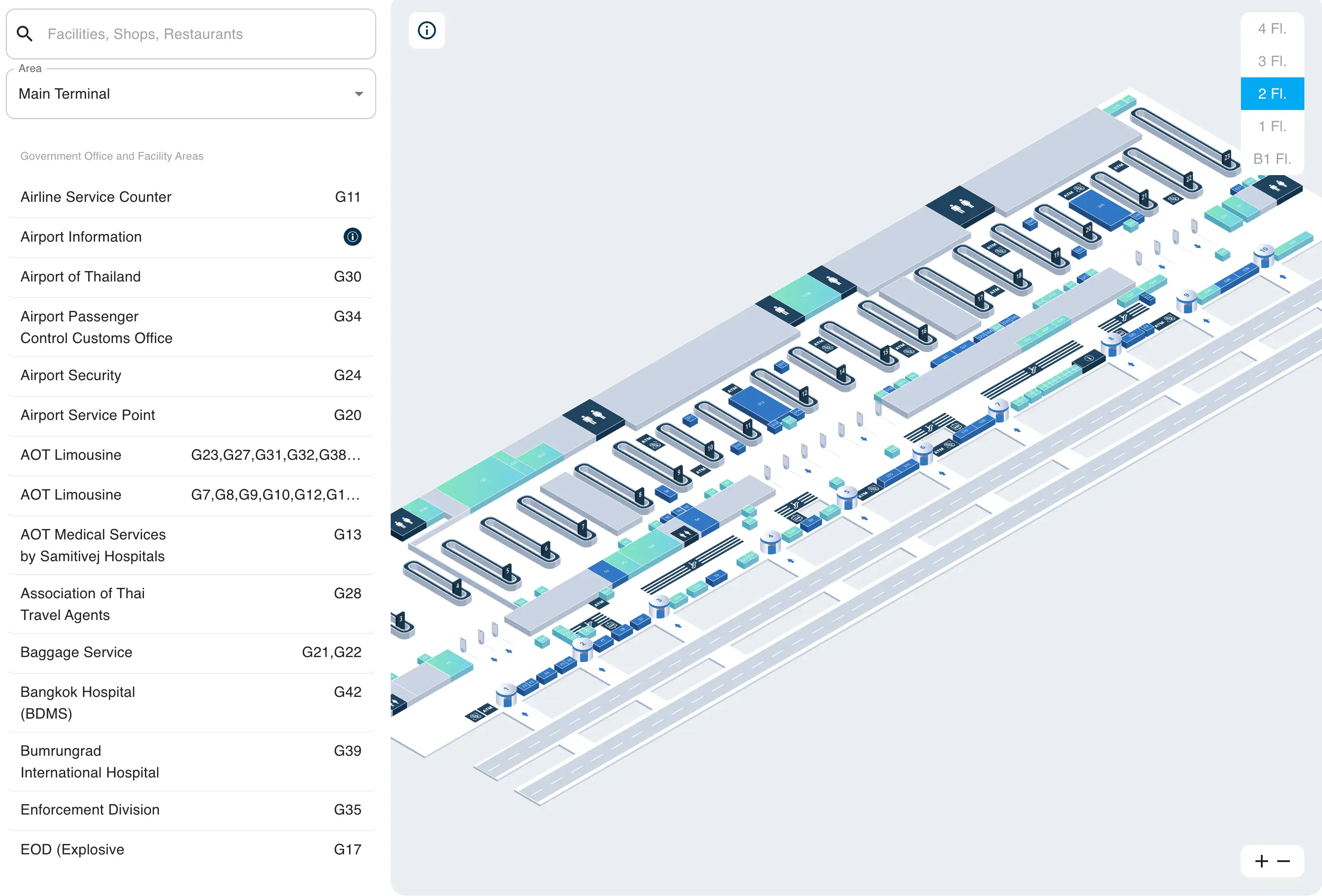 Suvarnabhumi Airport Level 2 Map 2025