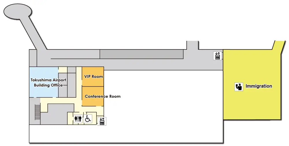 TKN Airport Terminal - Level 2 Map 2024