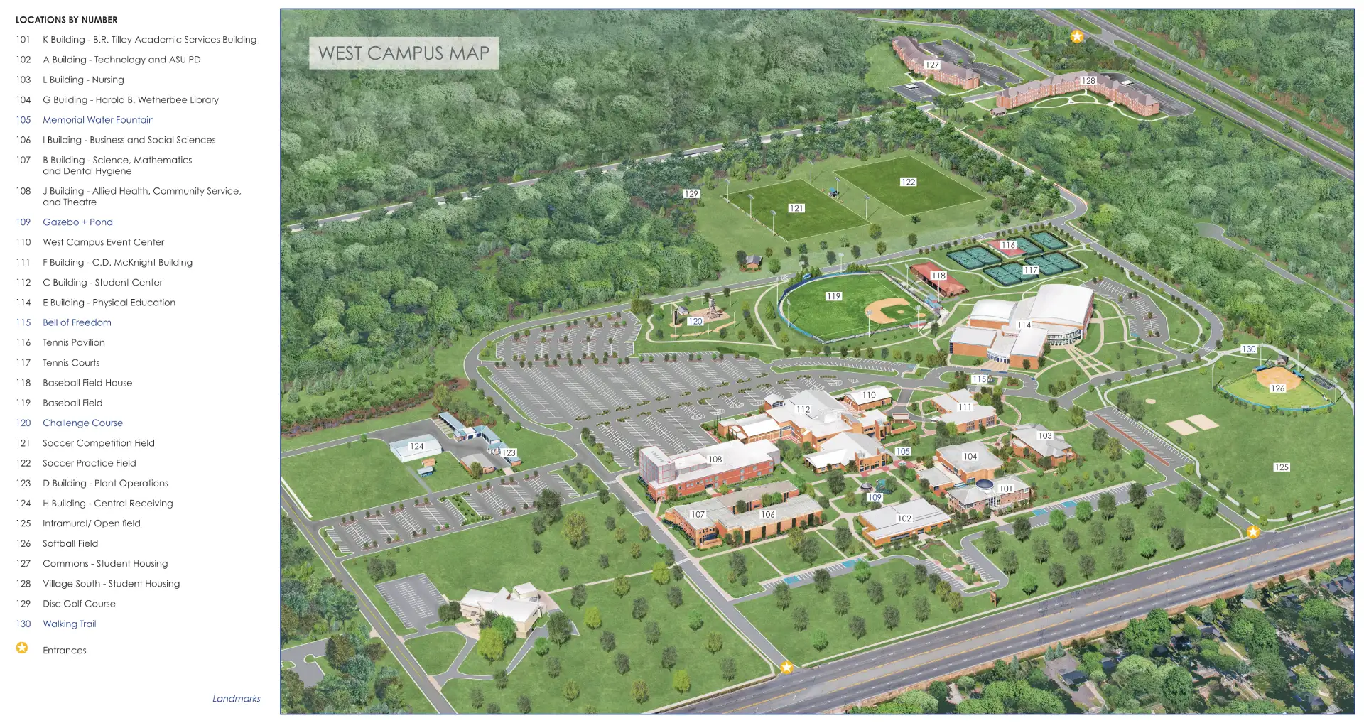 Albany State University West Campus Map 2025