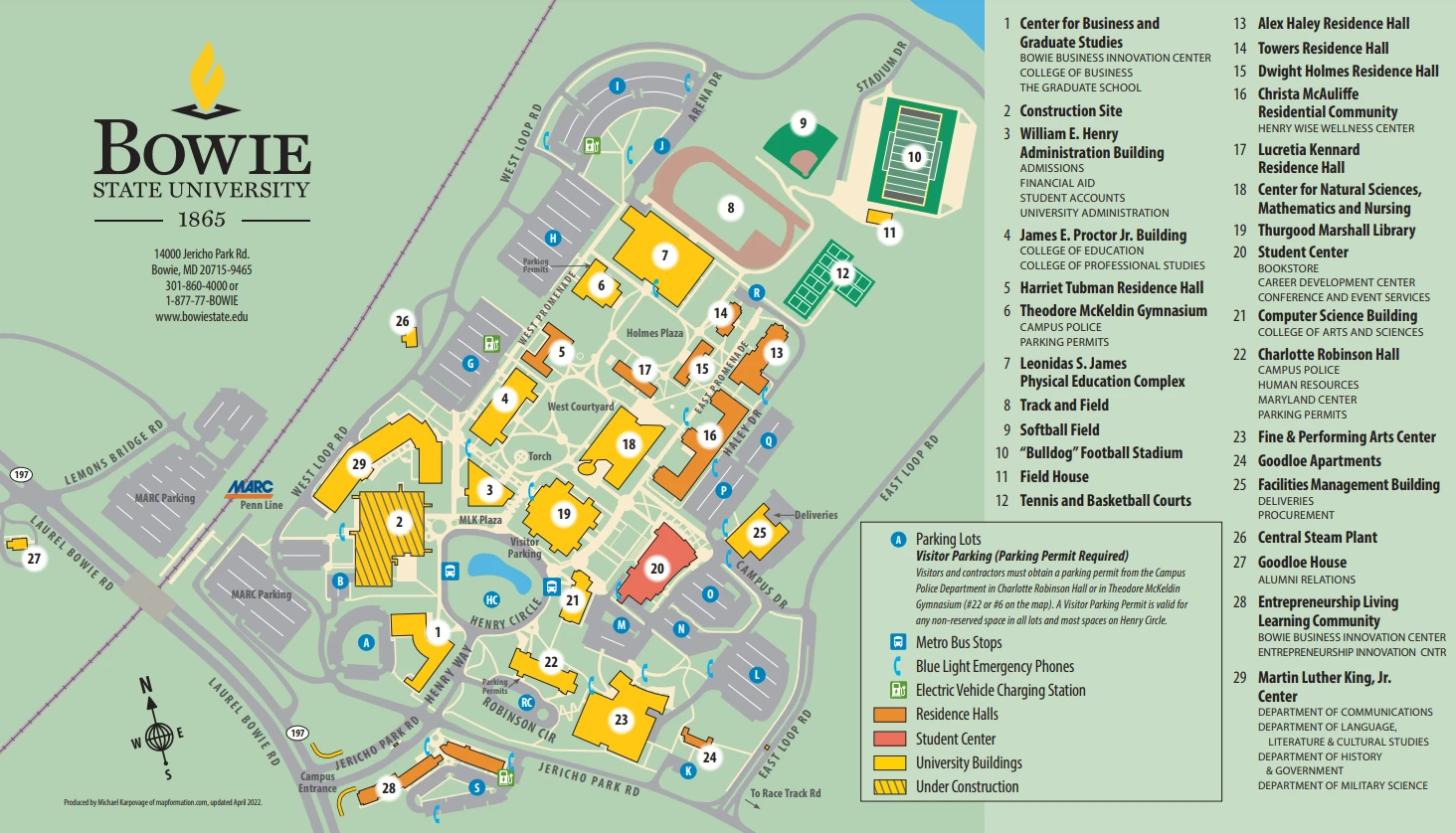 BSU Campus Map 2024
