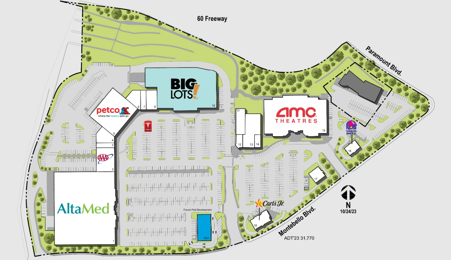 Montebello Town Center Mall Map - All Maps