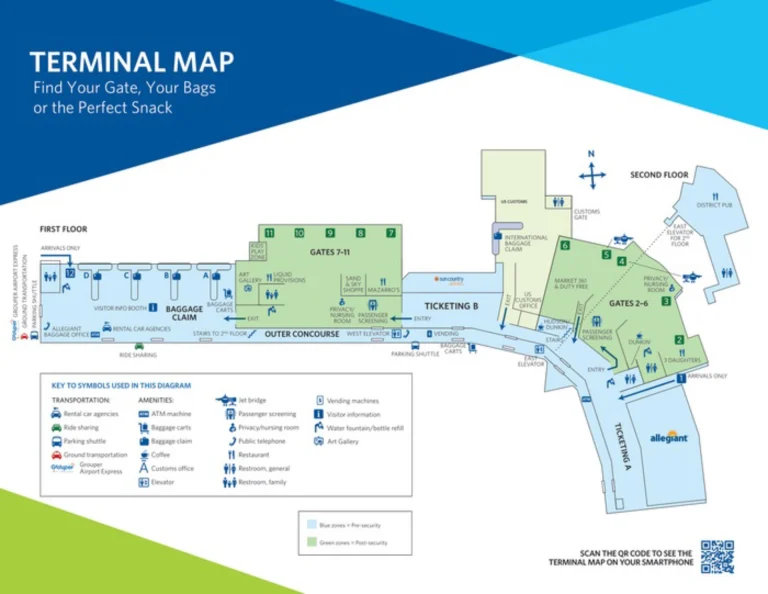 St Petersburg Clearwater International Airport Terminal Map 2025