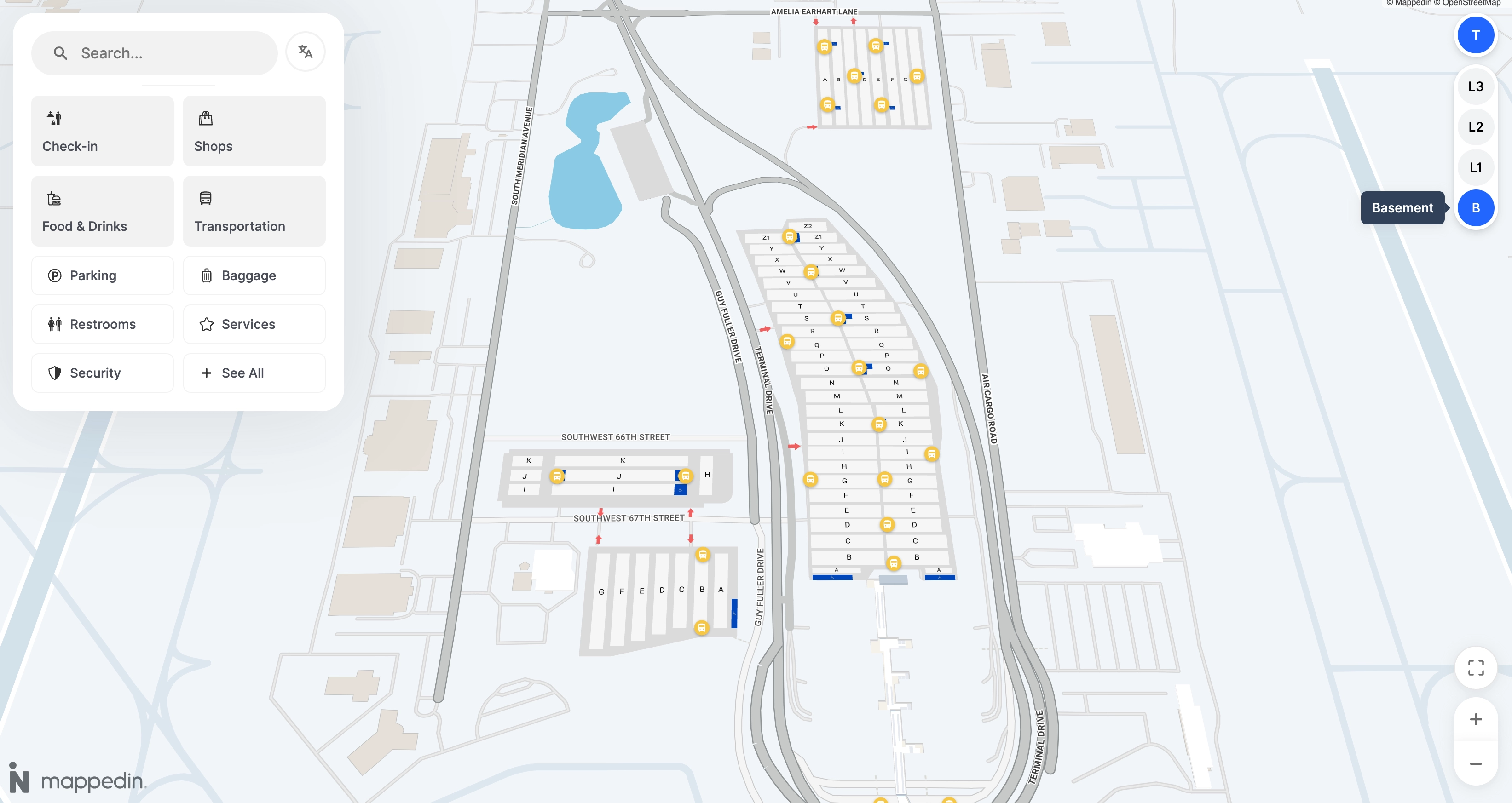 Will Rogers World Airport Basement Map 2026