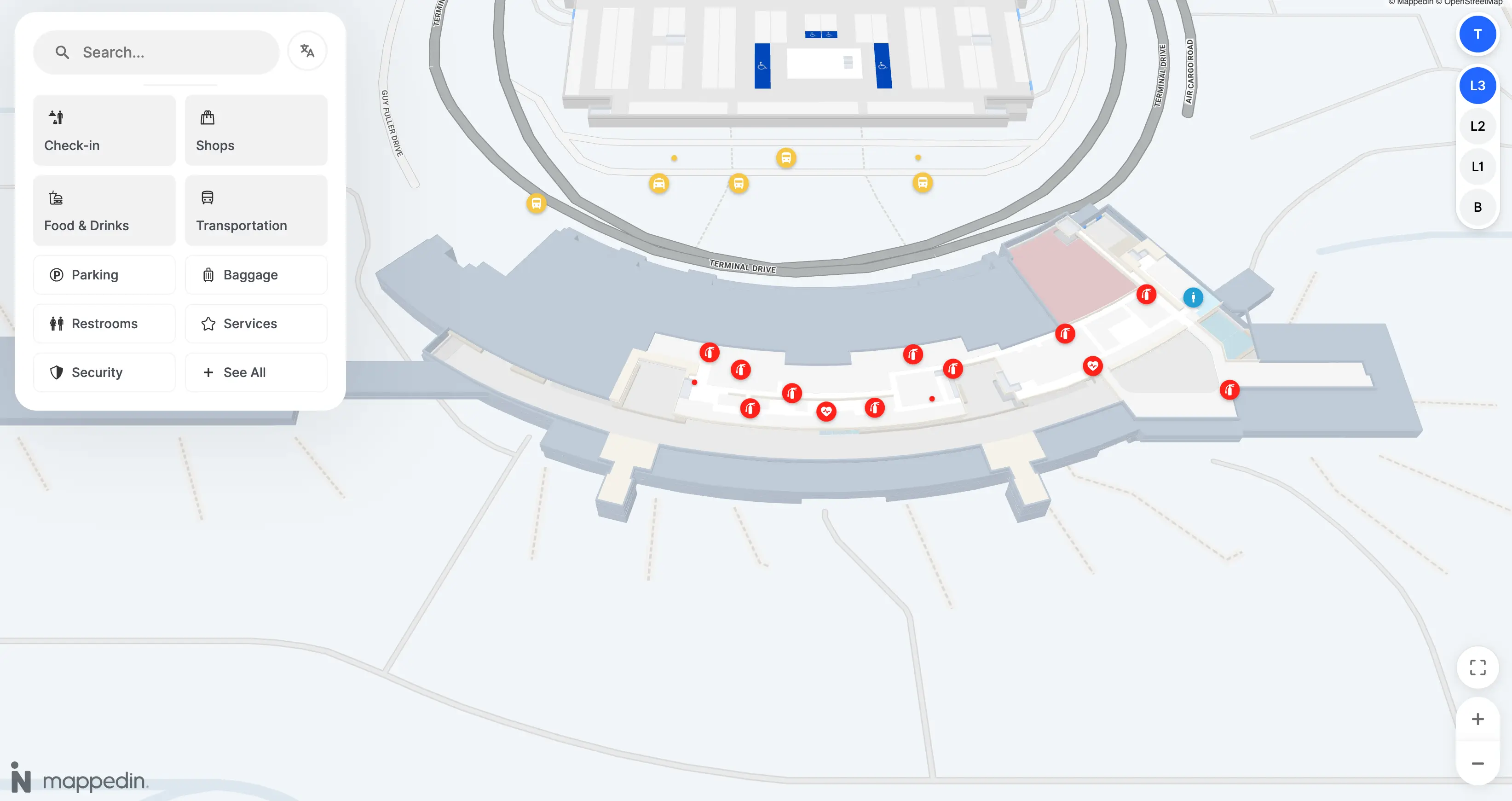 Will Rogers World Airport Level 3 Map 2026