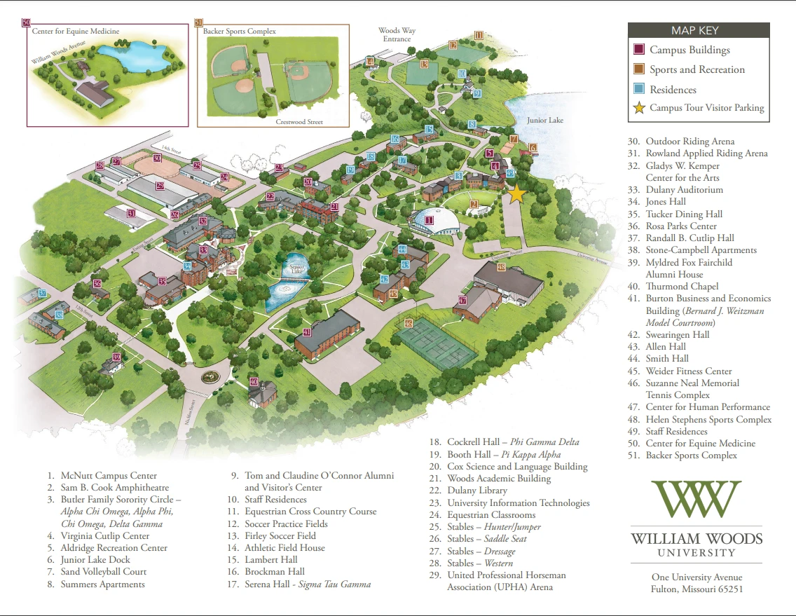 William Woods University Campus Map All Maps