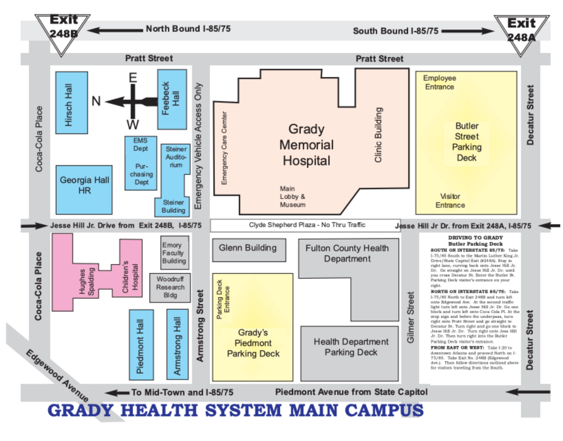 Grady Hospital Campus Map 2023