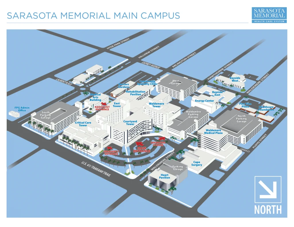 Sarasota Memorial Hospital Campus Map 2025