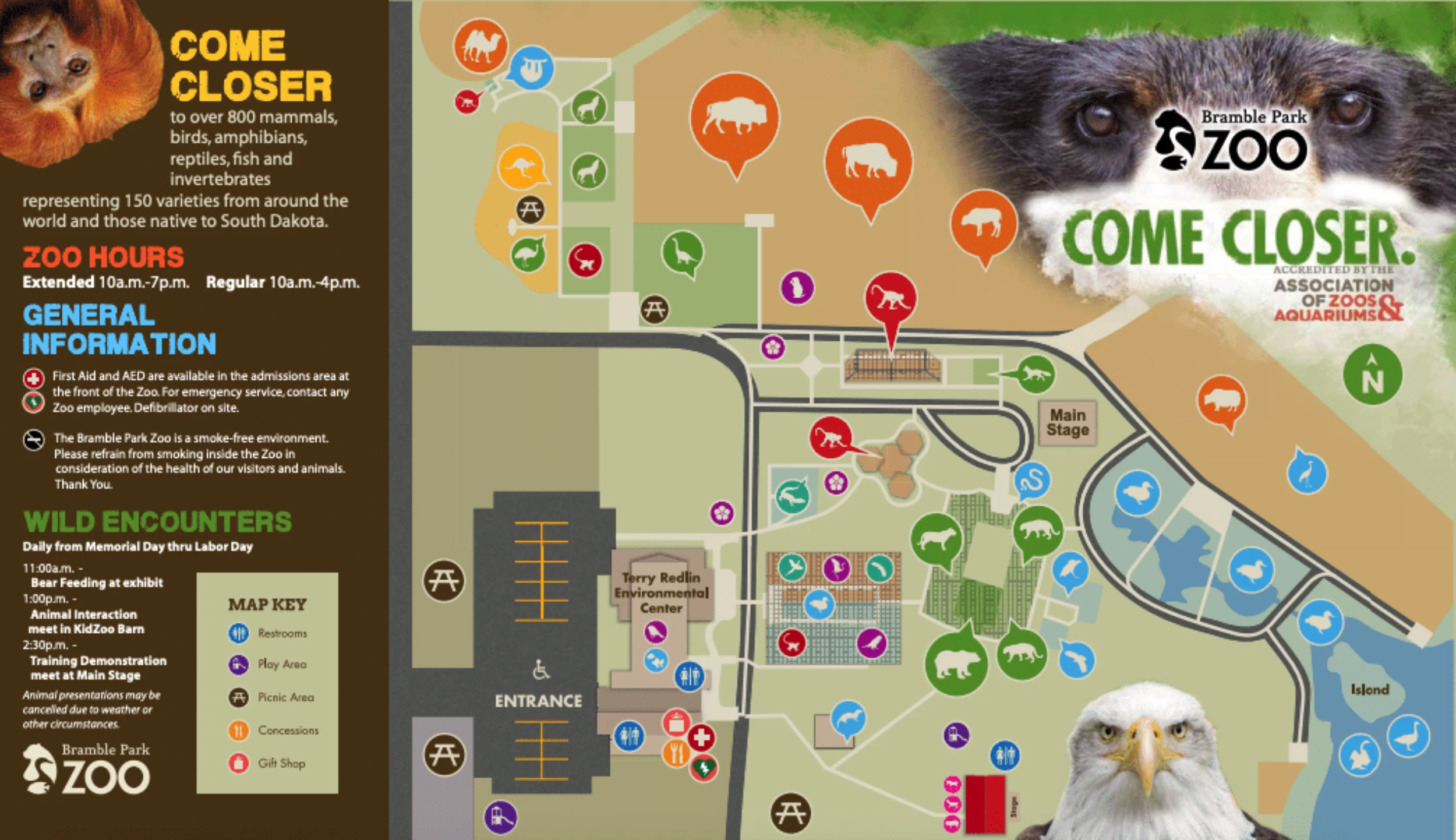 Bramble Park Zoo Map 2019