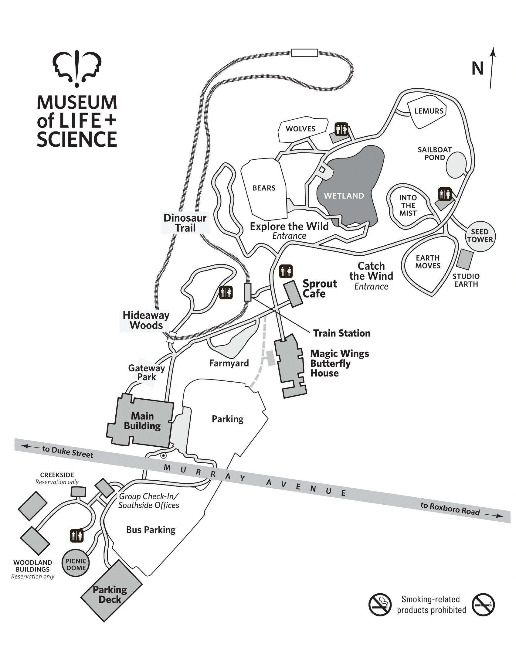 Museum of Life and Science Map 2020-2