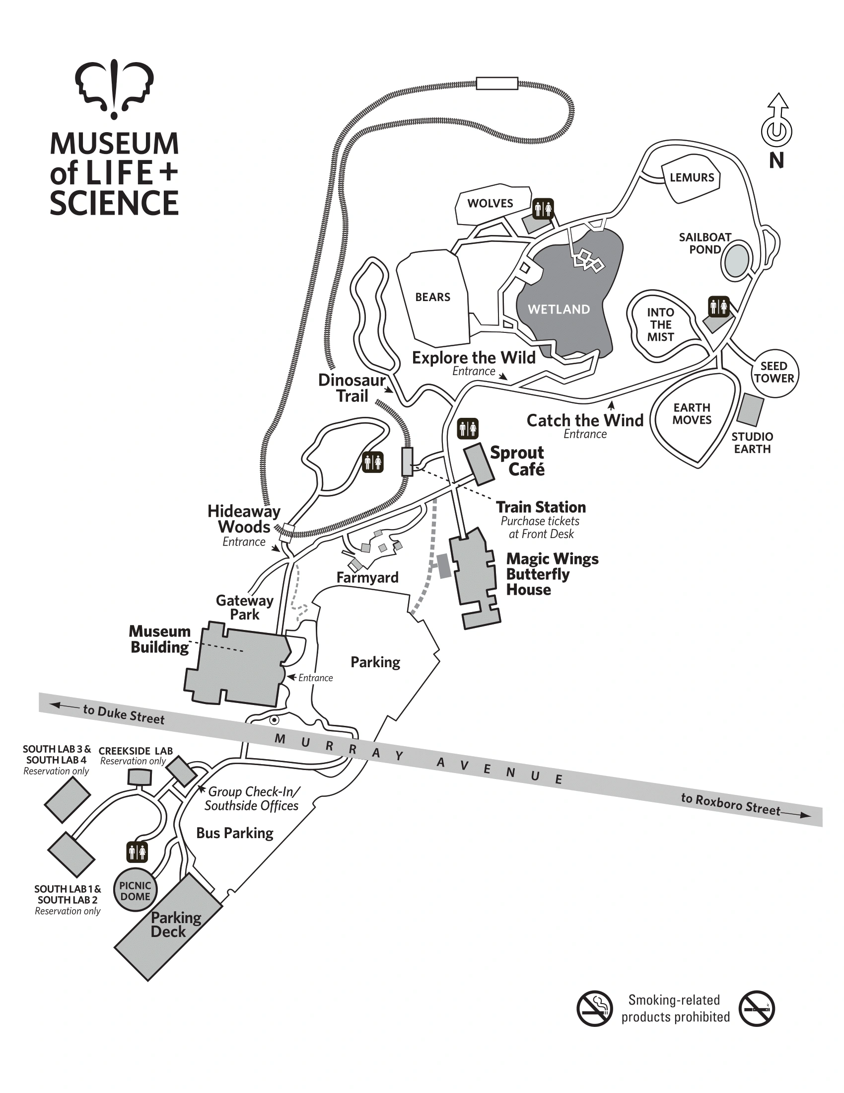Museum of Life and Science Map 2024-1