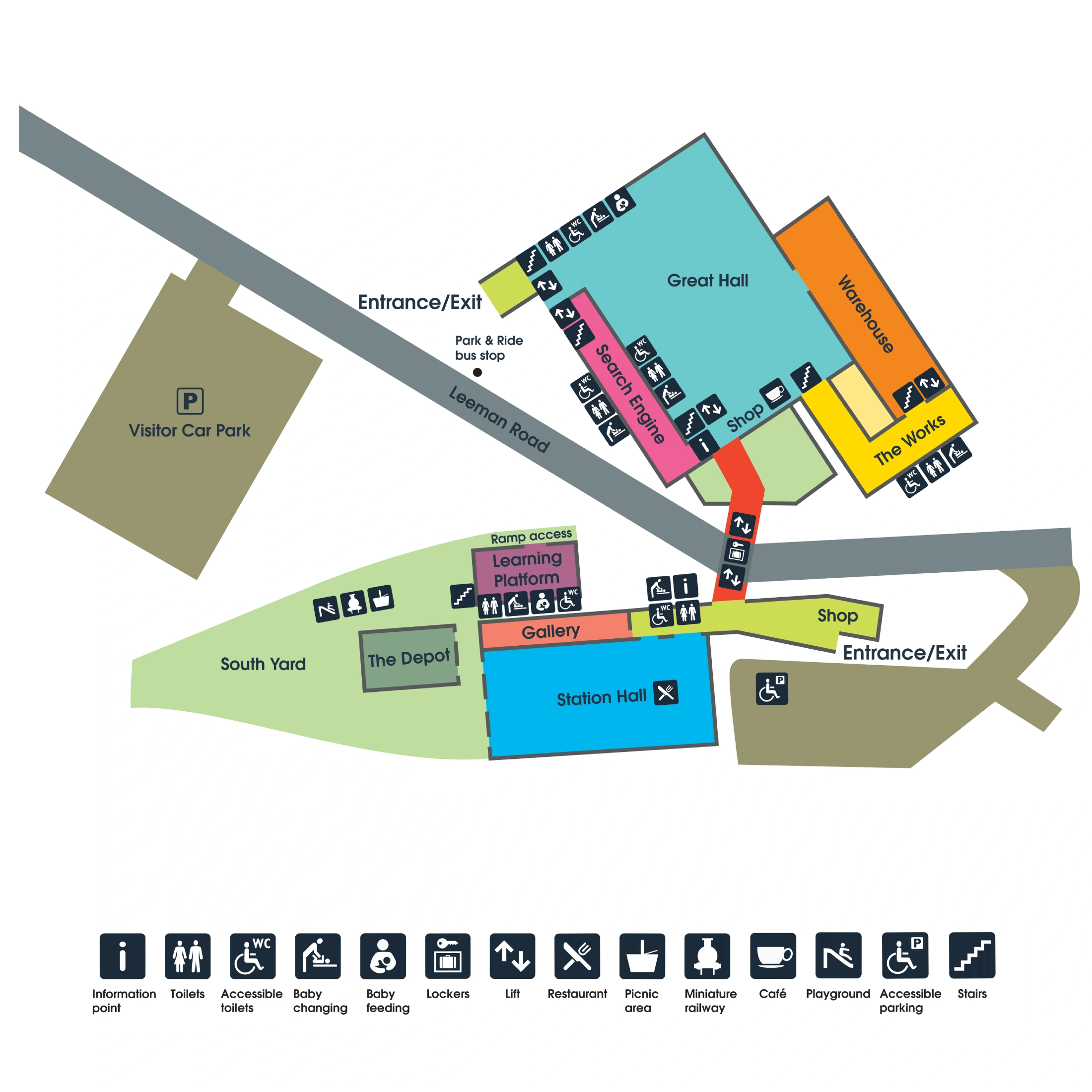 National Railway Museum York Map 2018-2