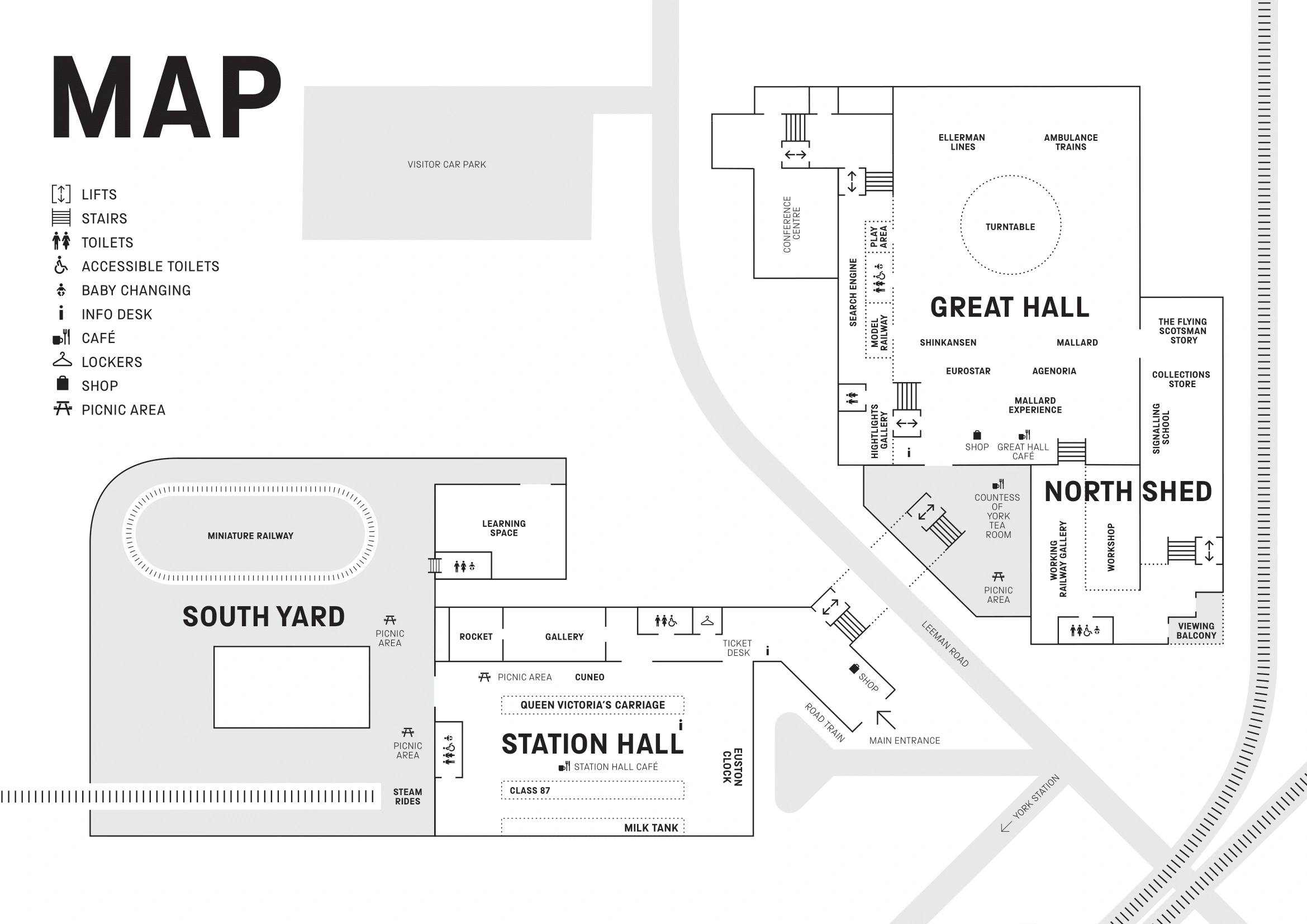 National Railway Museum York Map 2020-1