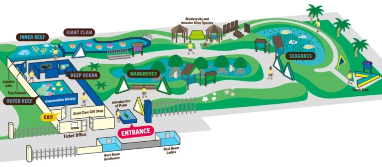 Palau Aquarium Map 2023