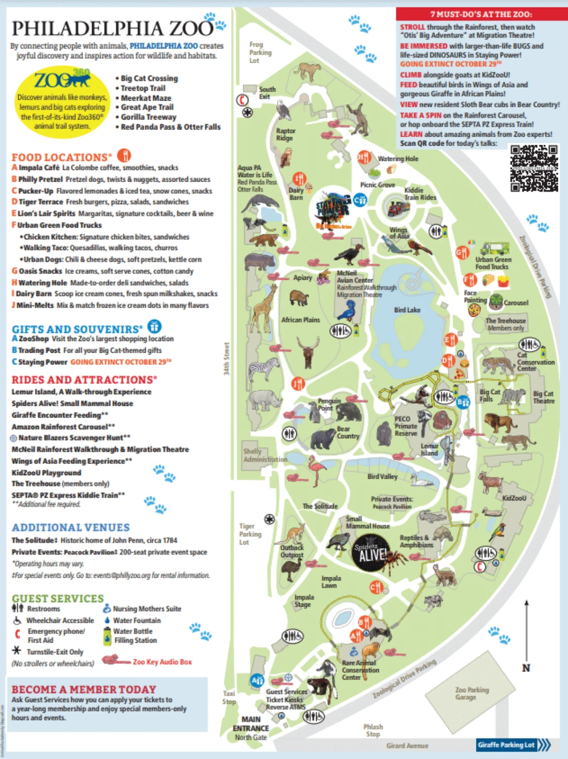 Philadelphia Zoo Map 2023