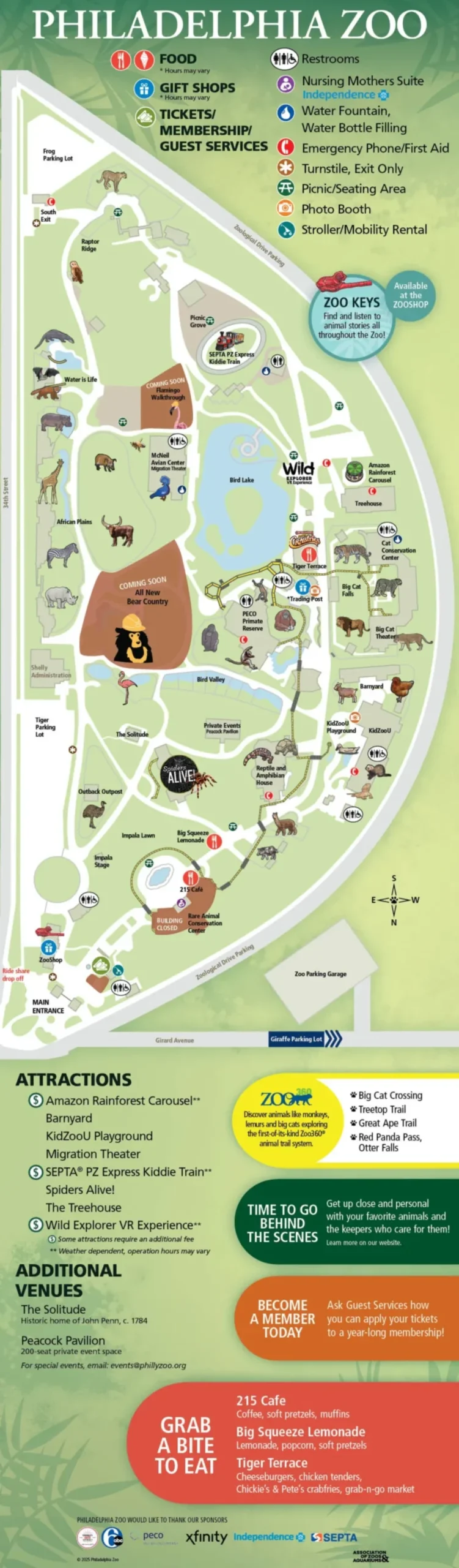 Philadelphia Zoo Map 2025