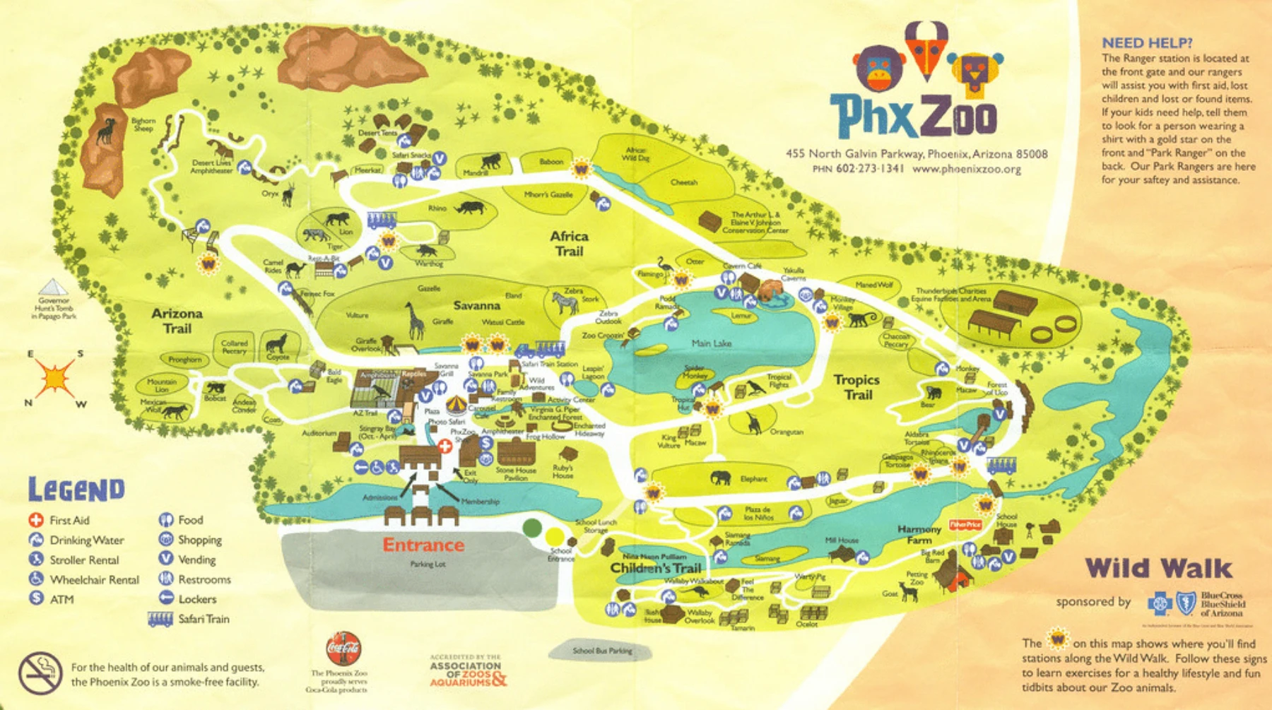 Phoenix Zoo Map 2022