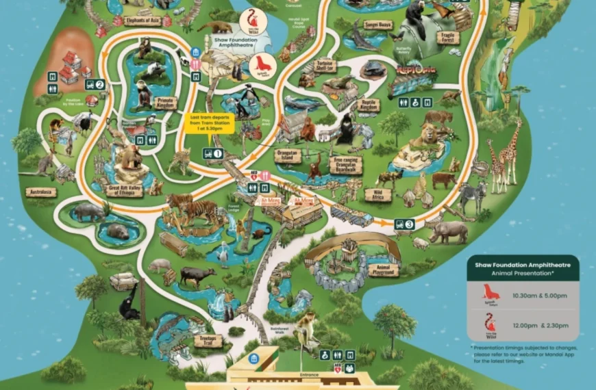 Singapore Zoo Map 2024