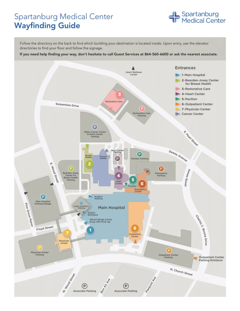 Spartanburg Regional Hospital Map (2023 2018) All Maps