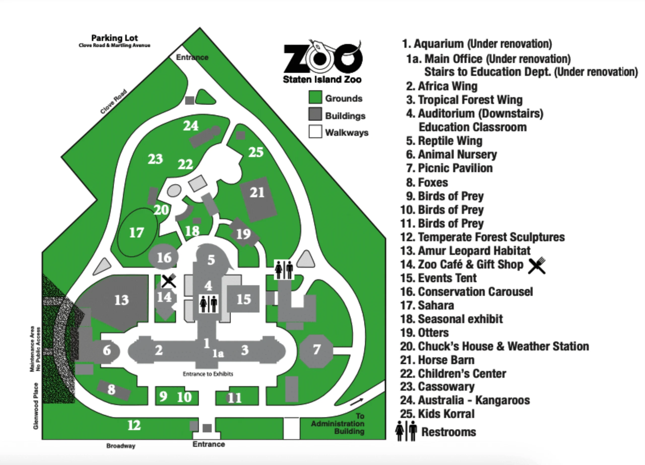 Staten Island Zoo Map 2019