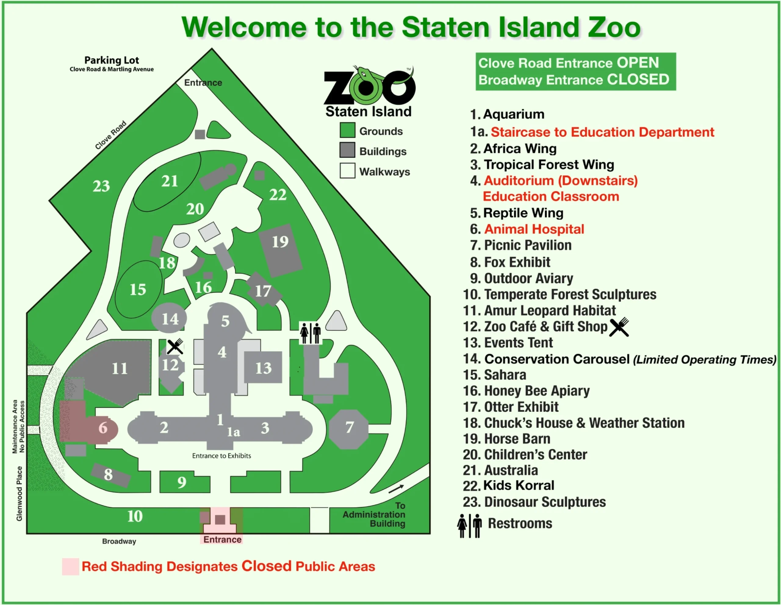 Staten Island Zoo Map 2024