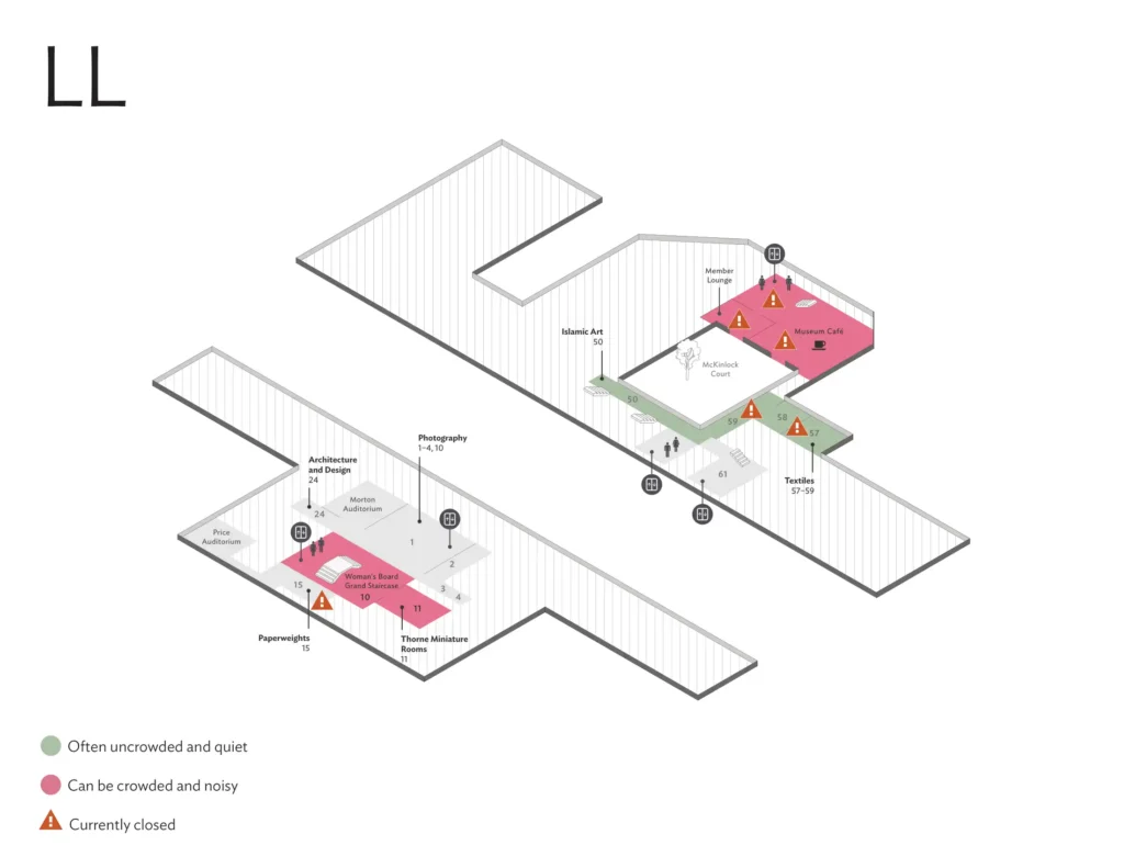 The Art Institute of Chicago Museum Sensory Map 2025-03