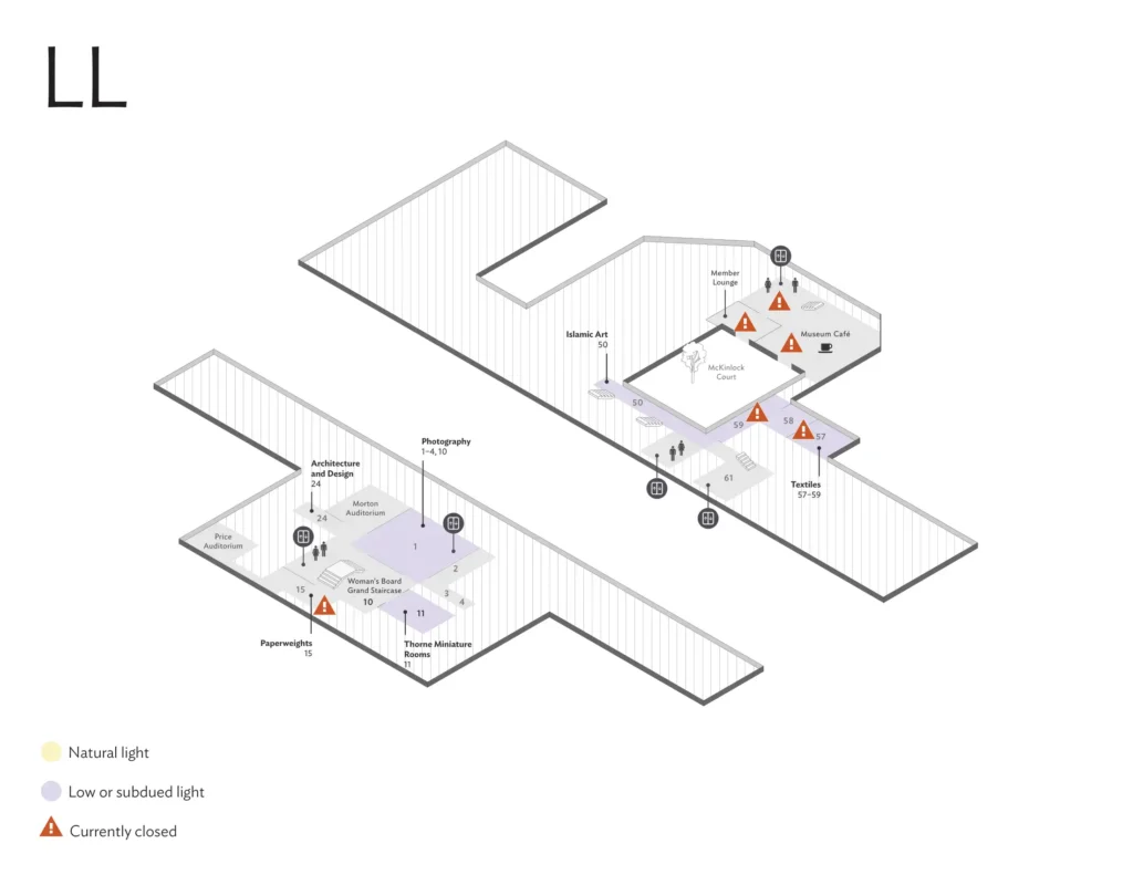 The Art Institute of Chicago Museum Sensory Map 2025-07