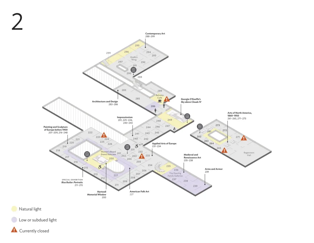 The Art Institute of Chicago Museum Sensory Map 2025-09
