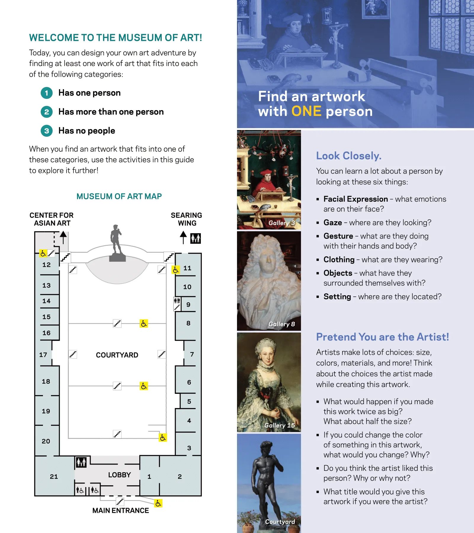 The John and Mable Ringling Museum of Art Family Guide Map 2023-2
