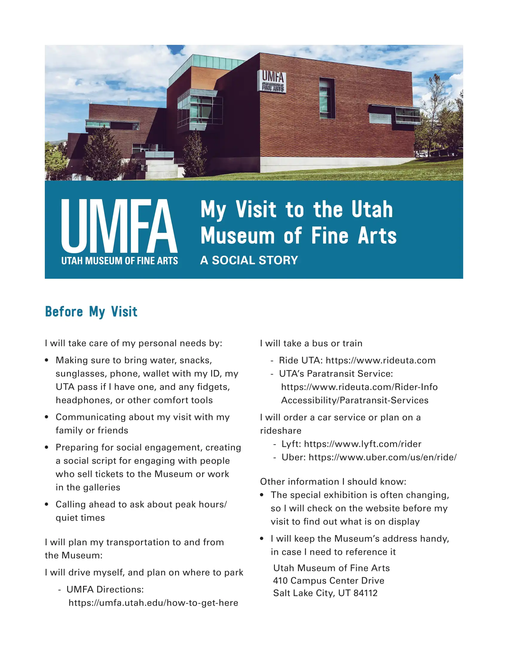 Utah Museum of Fine Arts Guide Map 2024 1-01