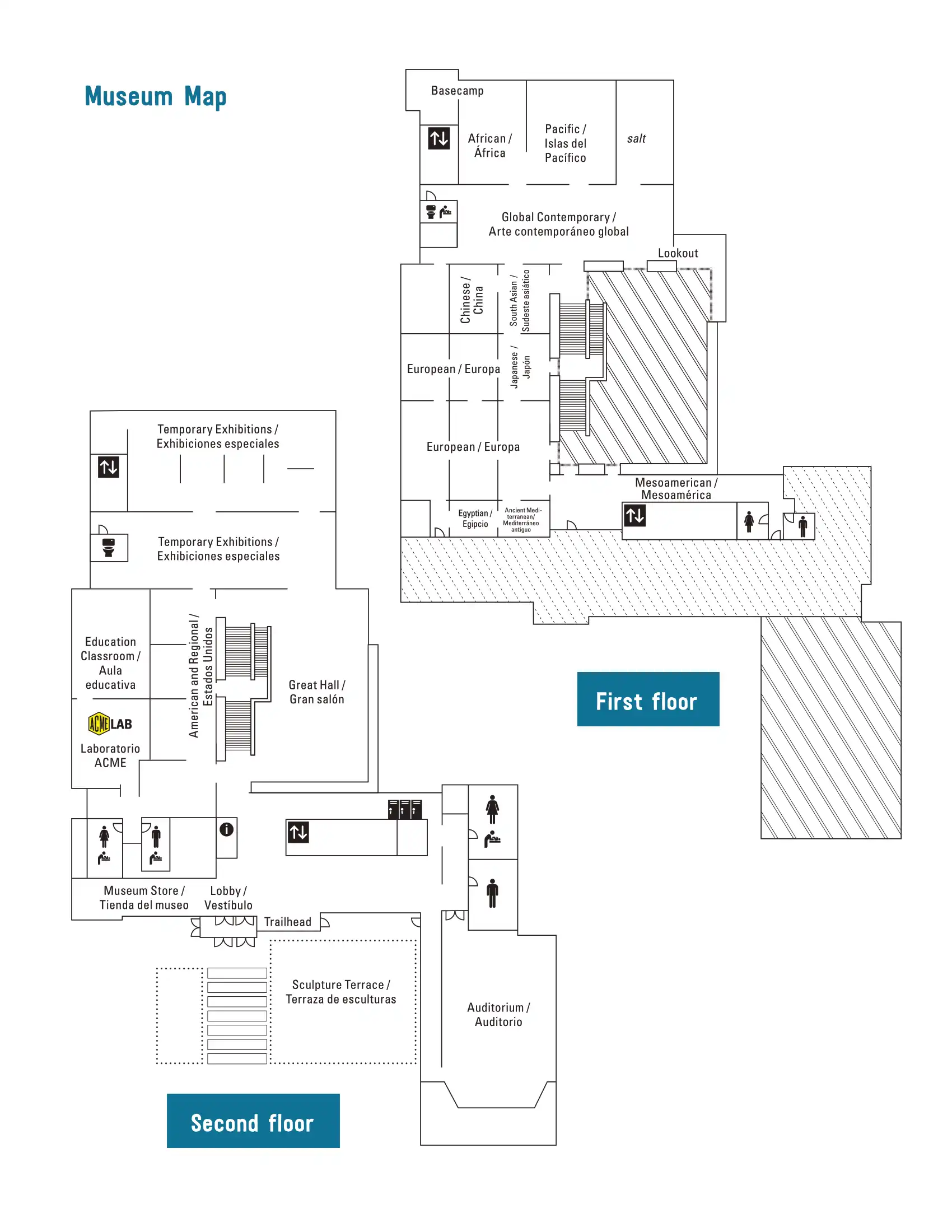 Utah Museum of Fine Arts Guide Map 2024 1-03
