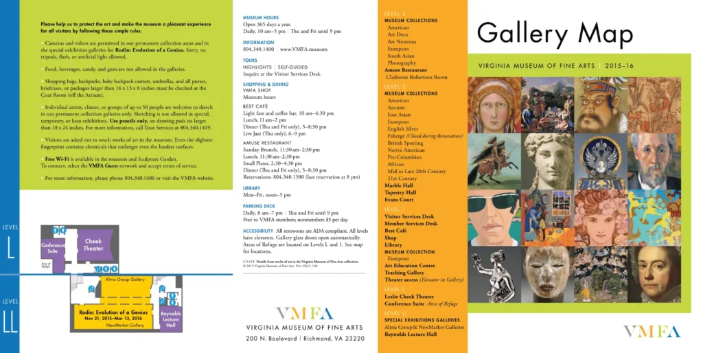 Virginia Museum of Fine Arts Map 2015 -1