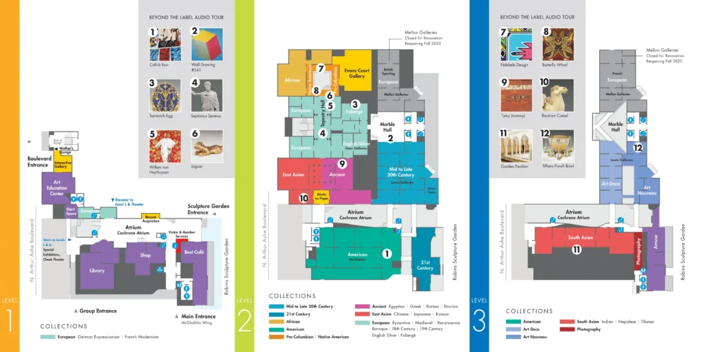 Virginia Museum of Fine Arts Map 2020 -2