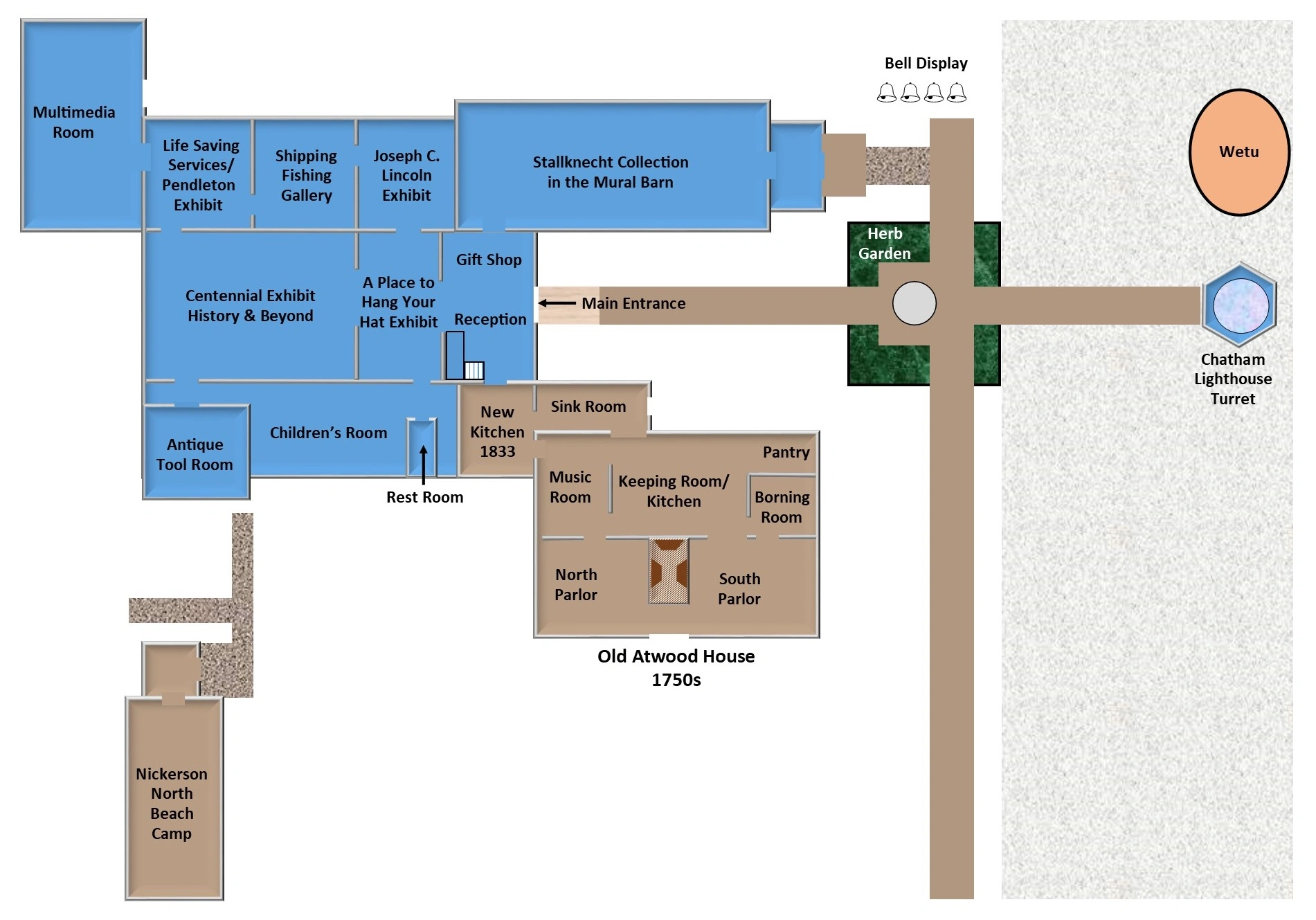 Atwood House Museum Map 2024