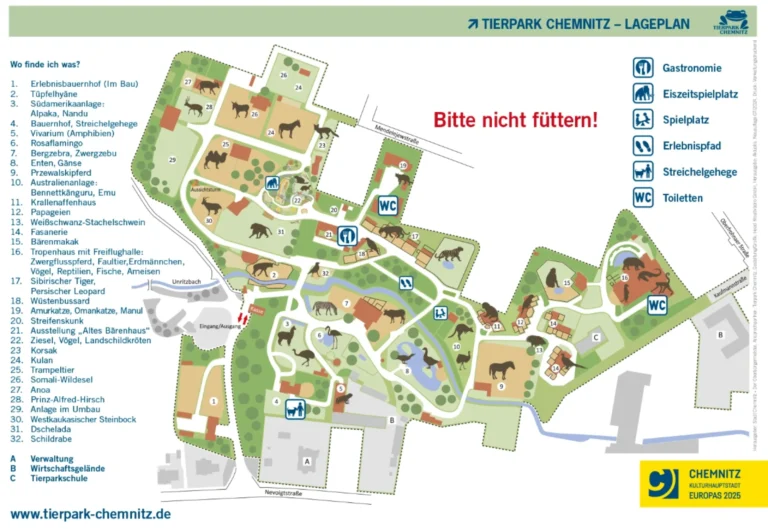 Chemnitz Zoo Map 2023