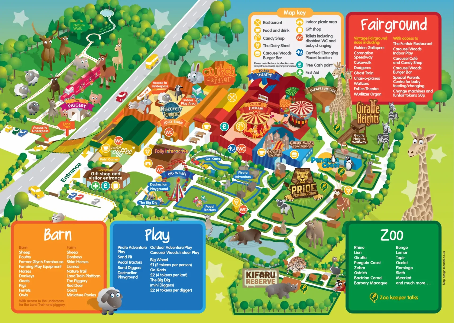 Folly-Farm-Adventure-Park-and-Zoo-Map-2017