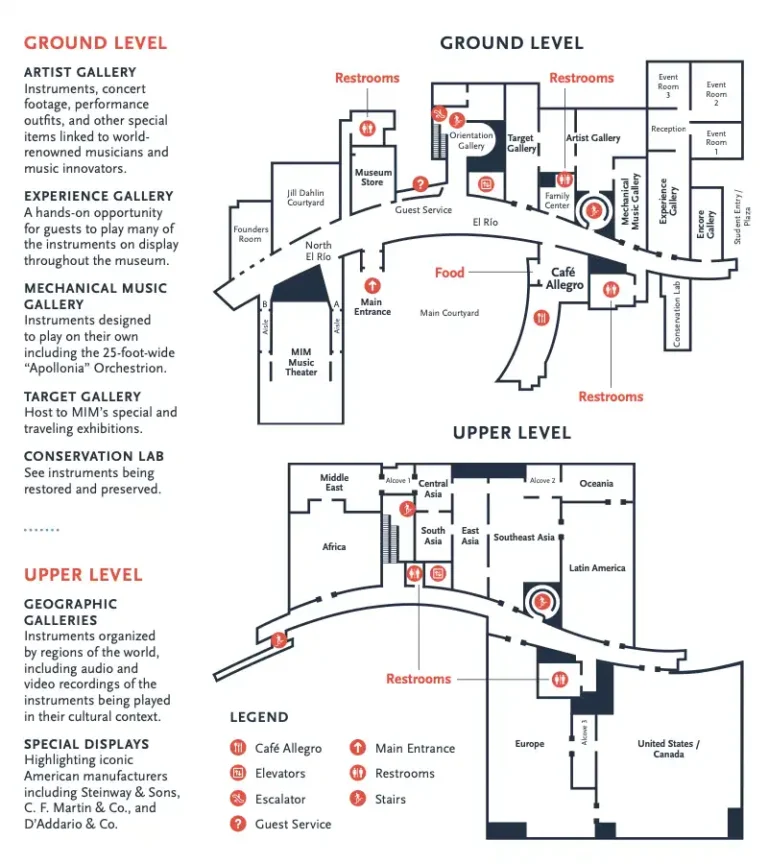 Musical Instrument Museum Map 2017