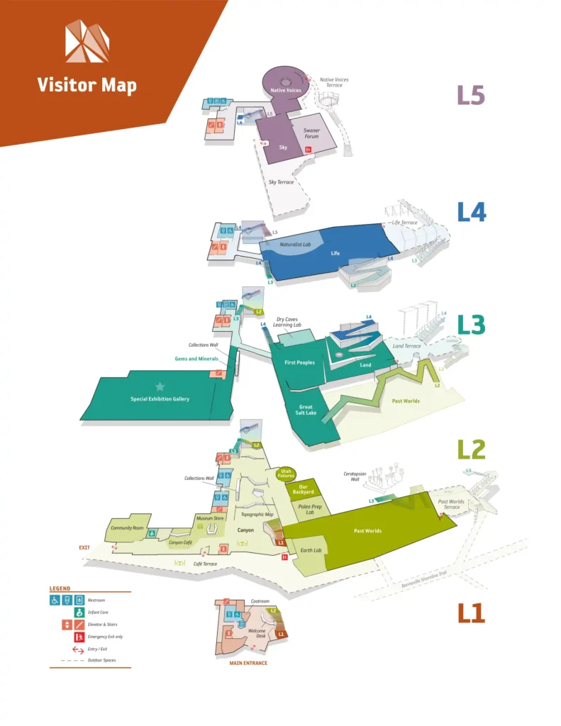 Natural History Museum of Utah Map 2024-1