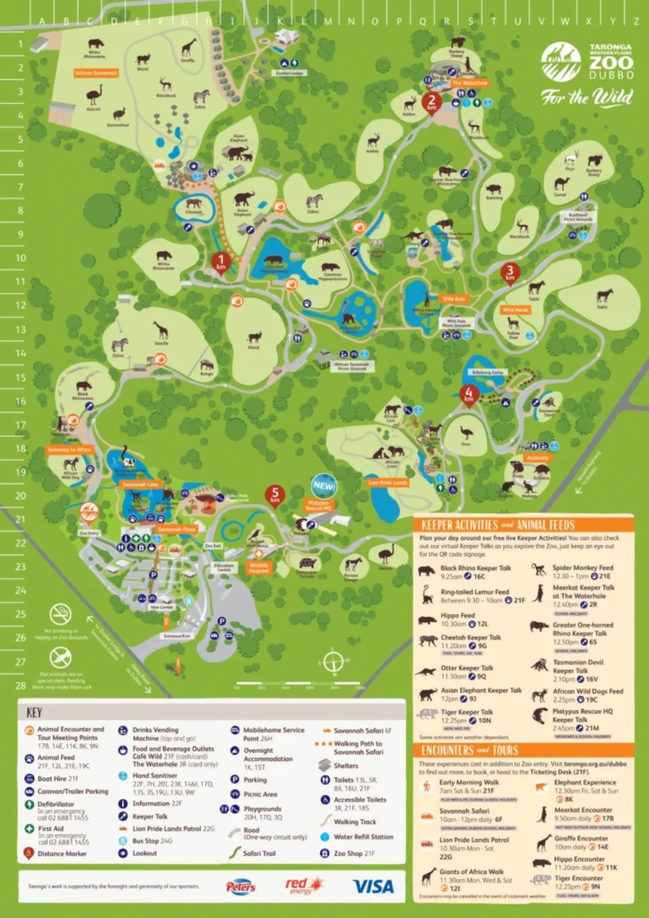 Taronga Zoo Map.pdf Taronga Western Plains Zoo Map (2024 – 2022) - All Maps