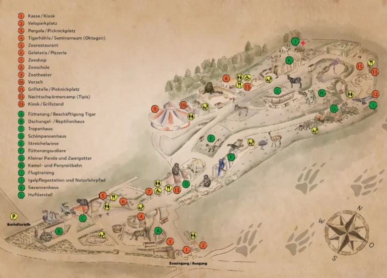 Walter Zoo Map 2023