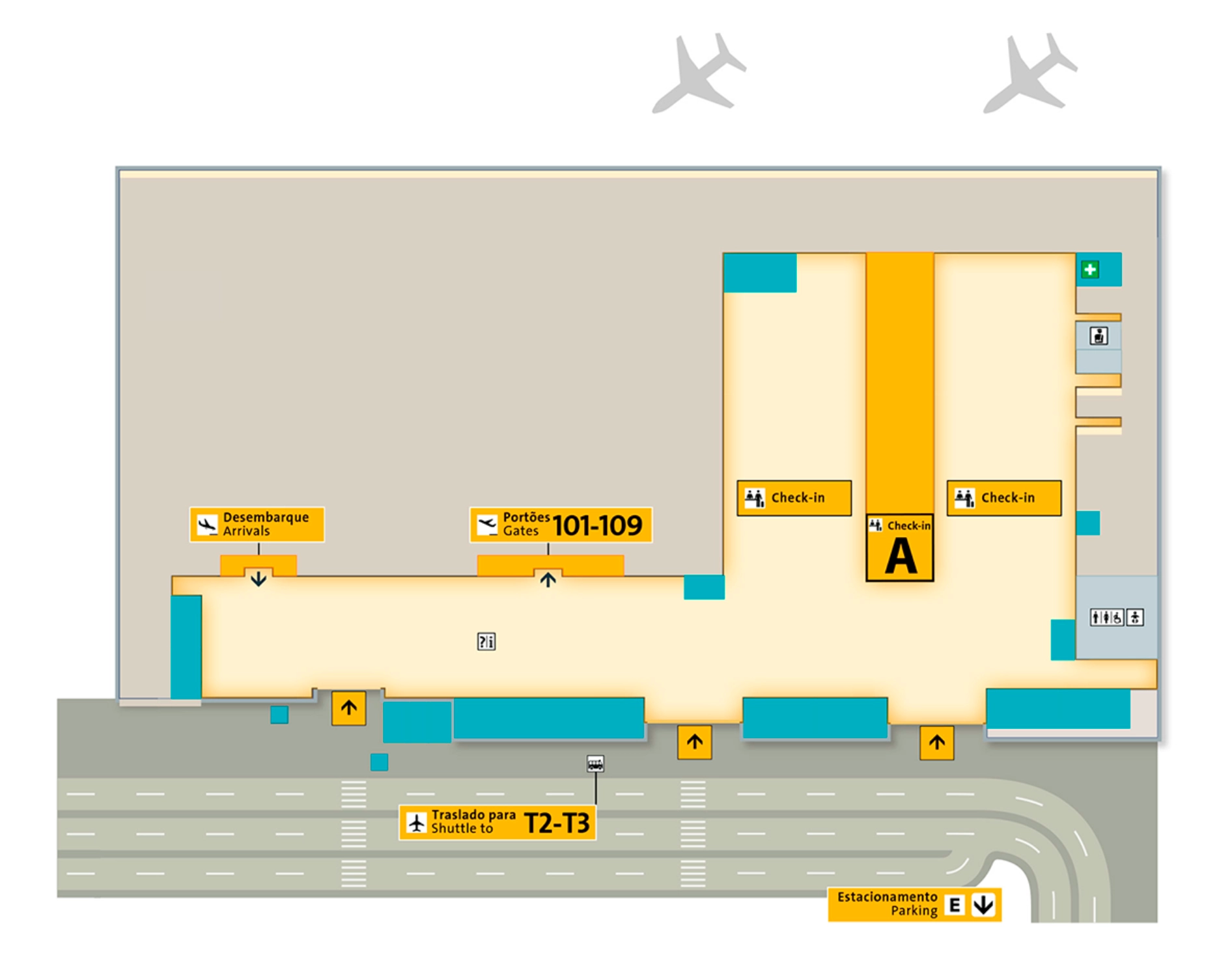 Afonso Pena Airport Terminal Map 2025