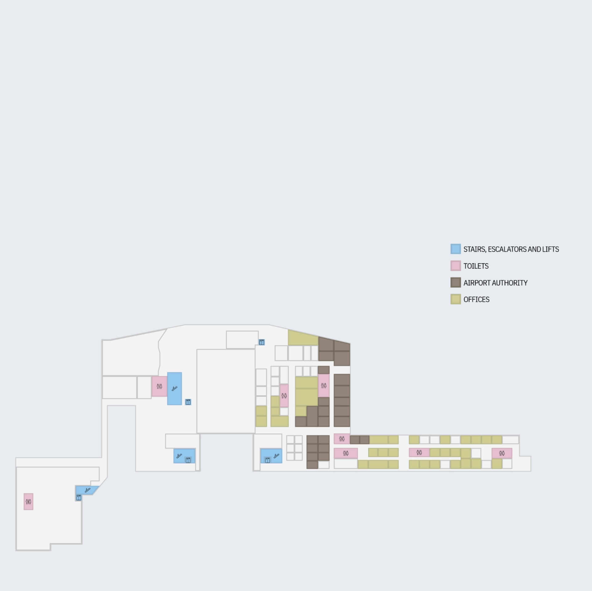 Cagliari Elmas Airport Terminal Second Floor Map 2025