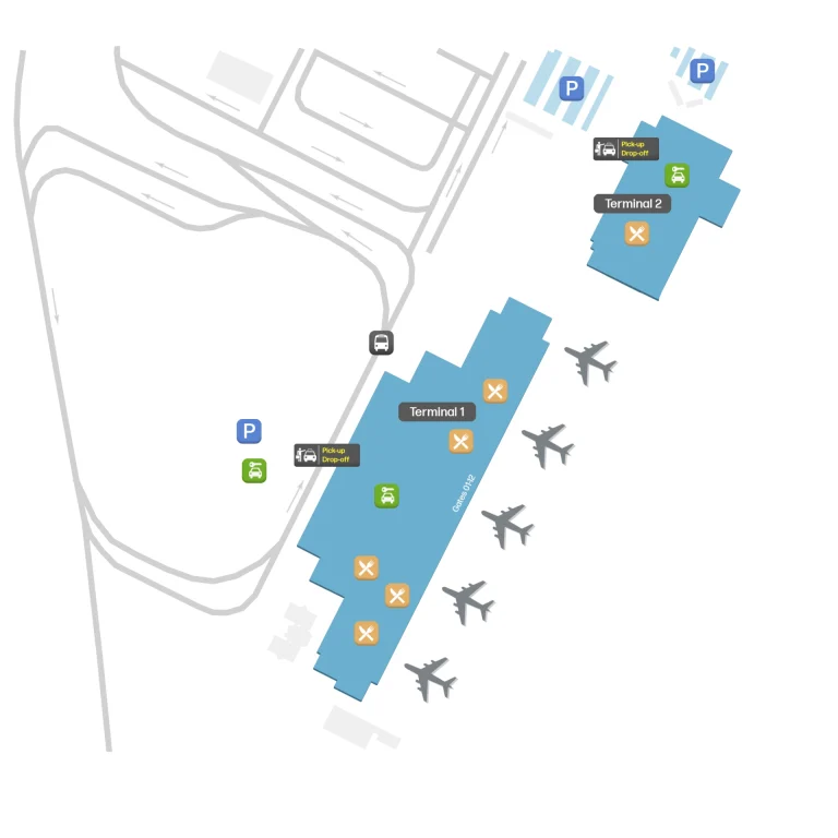 César Manrique Lanzarote Airport Terminal Map 2025