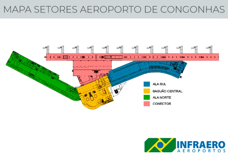 Congonhas Airport Terminal Map 2025-2023