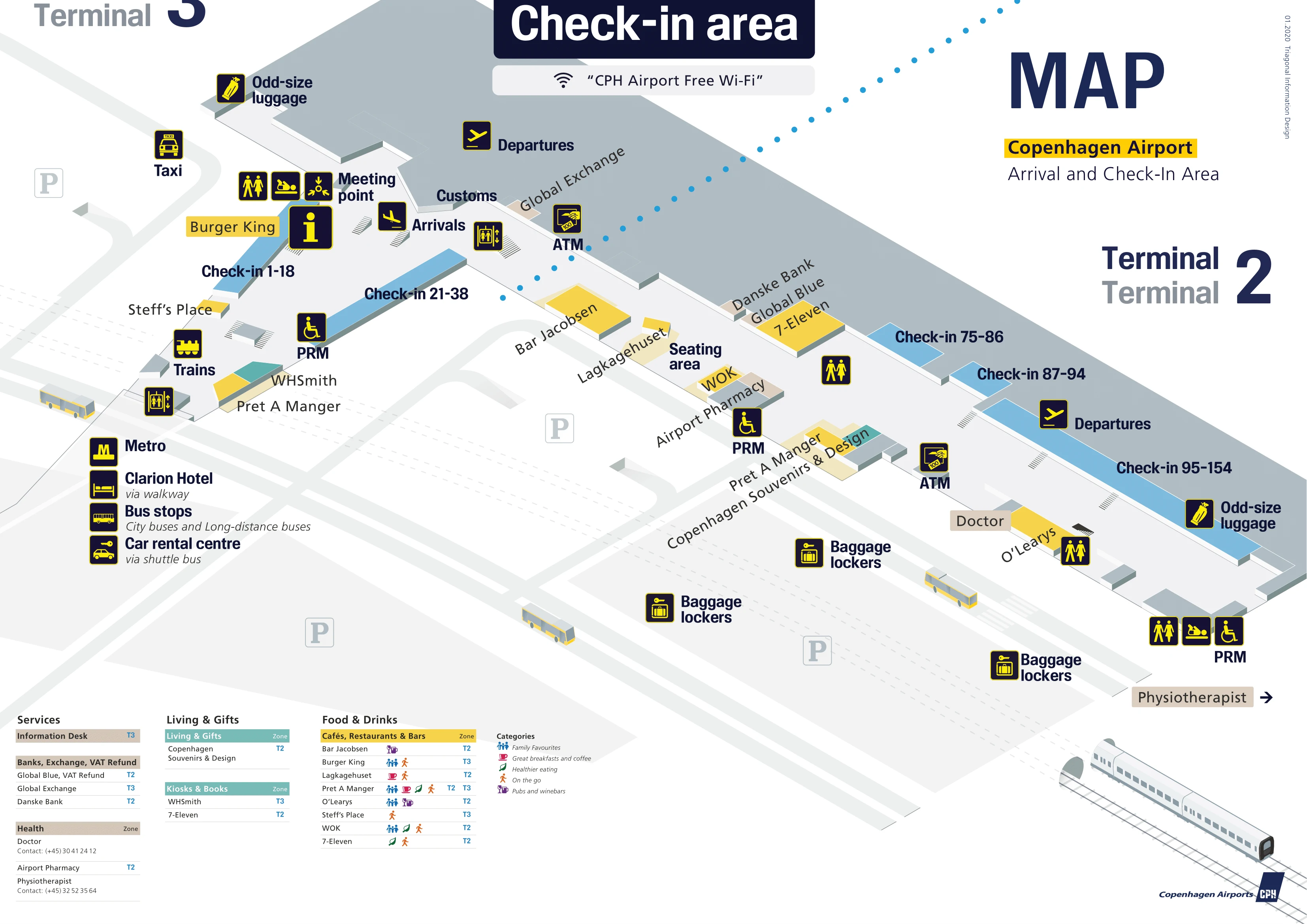 Copenhagen Airport Check In Area Map 2025