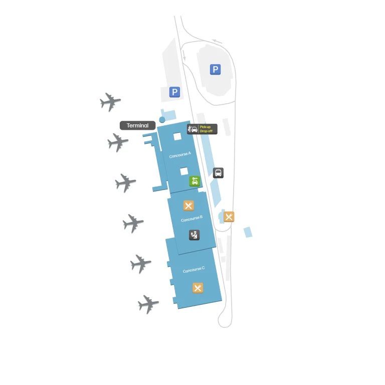 Corfu Ioannis Kapodistrias International Airport Terminal Map 2025