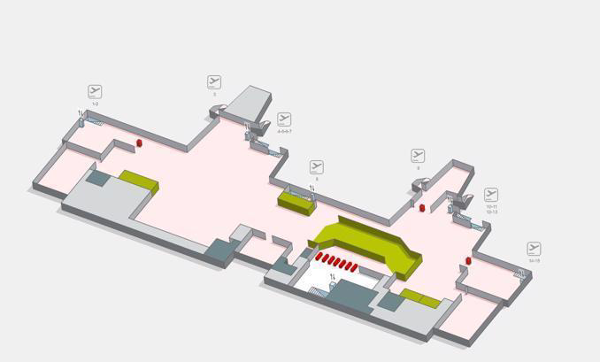 Girona-Costa Brava Airport Ground Floor Terminal Map 2025
