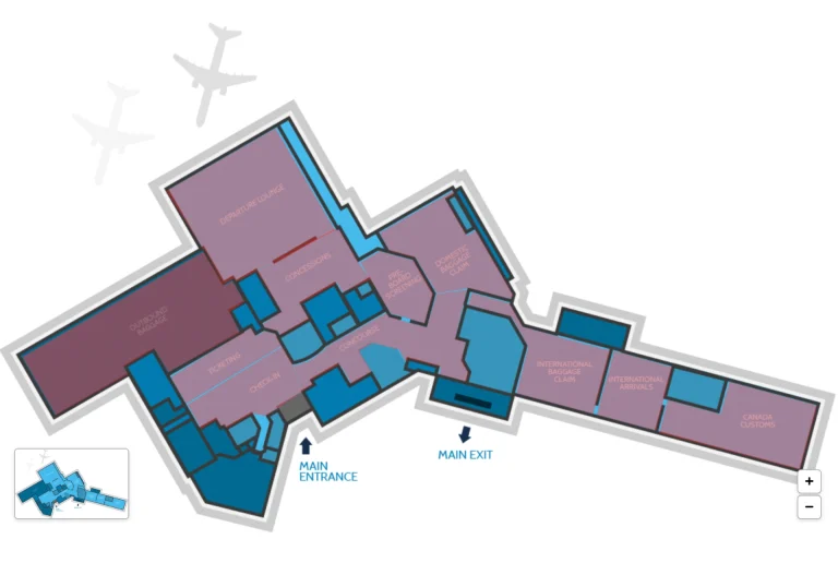 John C Munro Hamilton International Airport Terminal Map 2025